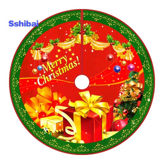 Юбка «Рождественская елка», яркий цвет, простая установка, снежинка, принт лося, круглый большой коврик для рождественской елки, декор