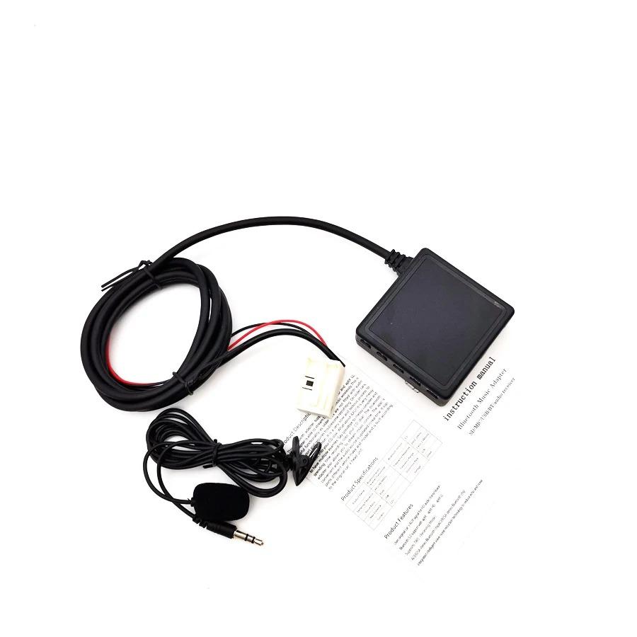 Car Audio Device Bluetooth Aux USB Handsfree Microphone Cable USB TF Adapter For