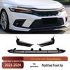 2021-24 Honda Civic 11-го поколения Седан Передний сплиттер Губа Спойлер Отделка