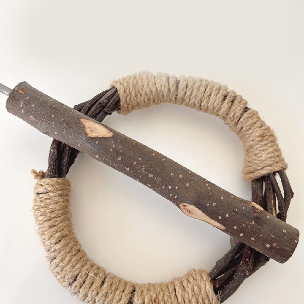 Деревянная жердочка для птиц, жердочка для клетки с винтом, игровой стенд, жердочка для стачивания, аксессуары для клетки, развлечение для клетки, жевательная игрушка