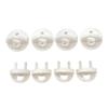 10pcs White Plug Cover Anti Electric Shock Safety Protector Durable Socket Cover  French