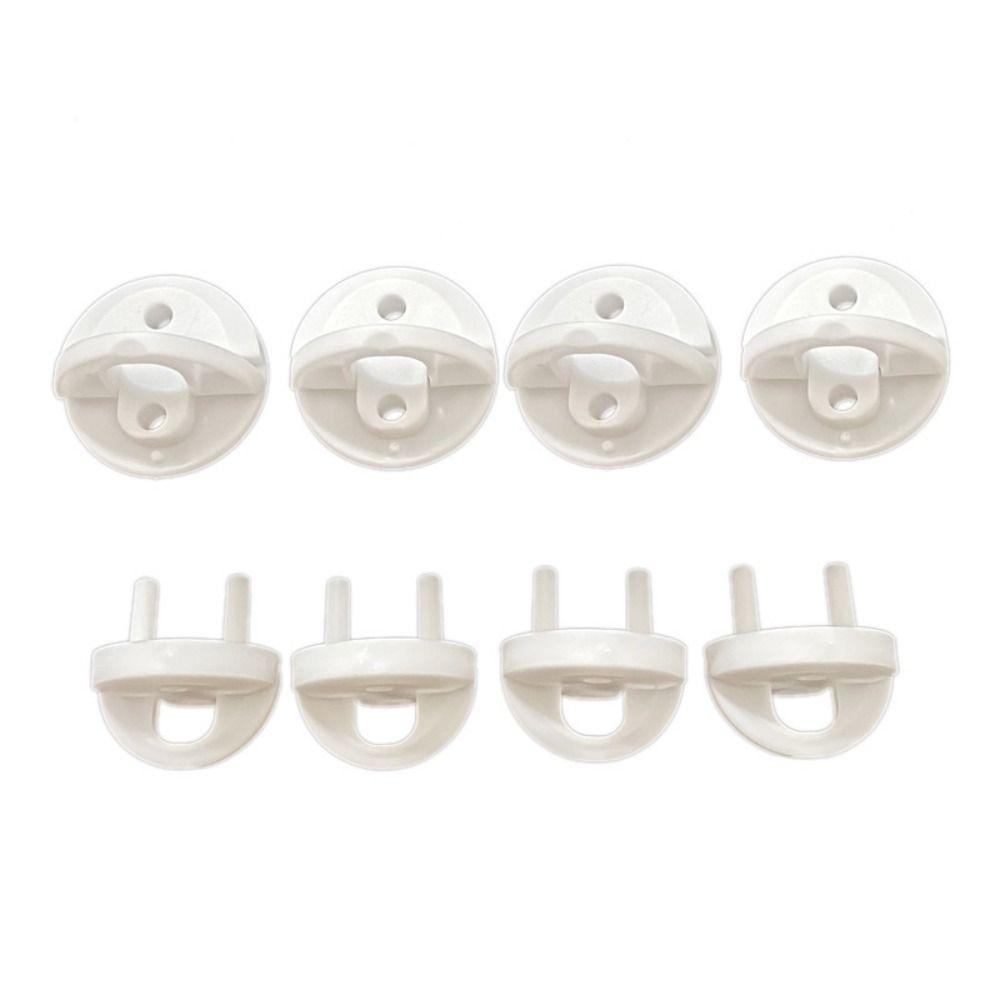 10pcs White Plug Cover Anti Electric Shock Safety Protector Durable Socket Cover French