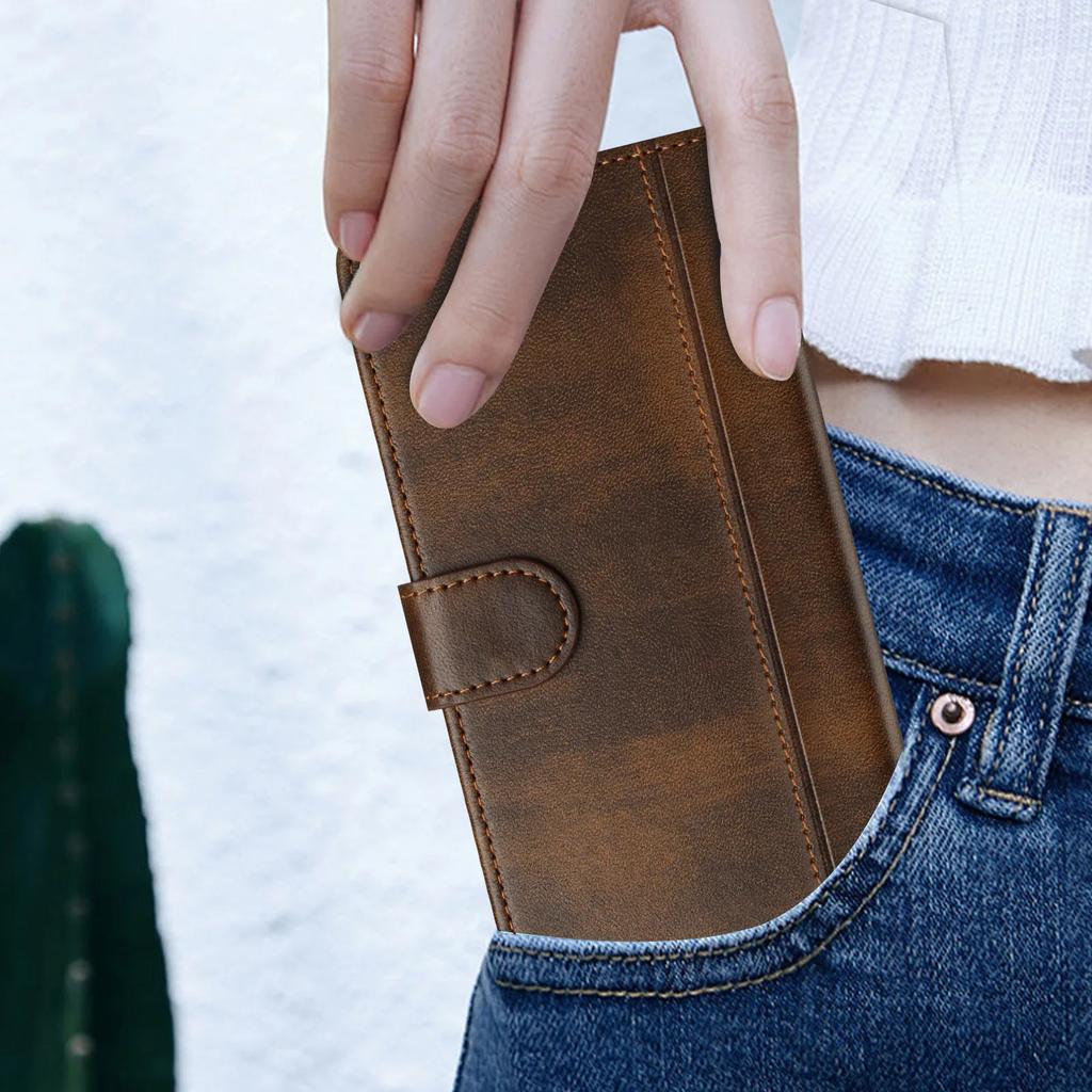 Wallet With Card Slot Kickstand Magnetic Flip Leather Case For XiaoMi RedMi Note 10 Pro Max 10 10S 10T 9 9S 4G 5G