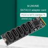 M.2 Nvme Pci-E Pcie X4 X8 X16 на 6 портов 3.0 Sata адаптер карта Riser III Asm1166