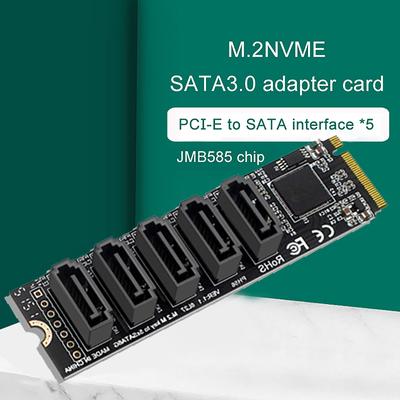M.2 Nvme Pci-E Pcie X4 X8 X16 на 6 портов 3.0 Sata адаптер карта Riser III Asm1166