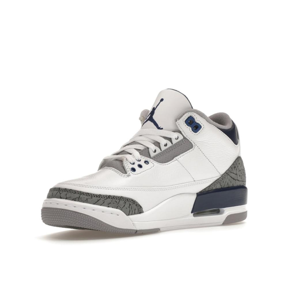 Air Jordan 3 Retro Midnight Navy Мужские кроссовки Белый цементно-серый Черный CT8532-140