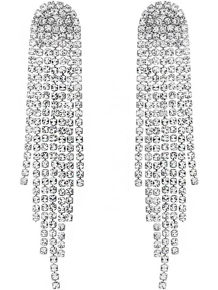 Серьги-маскарад 1920-х годов с жемчугом и бриллиантами — вечеринка в стиле Гэтсби, невеста, свадьба, бал