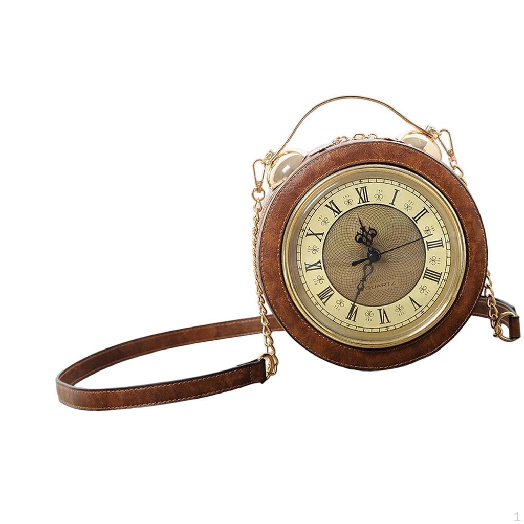 Clock Purse and Handbag Fashion Womens Shoulder Bag