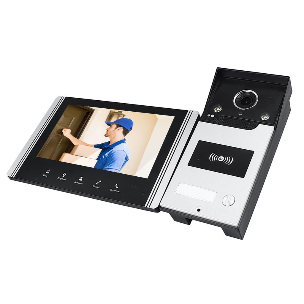 Домашний видеодомофон с HD-дисплеем и двухсторонней связью IP65 Водонепроницаемый датчик движения Сигнализация Дверной глазок