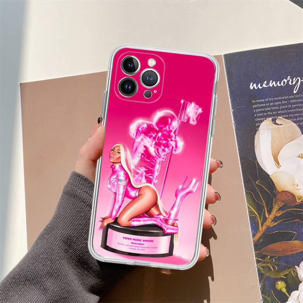 Ники Минаж Рэпер Чехол для телефона IPhone 16 15 Promax IPhone 14 11 12 Высококачественный 13 Pro Силиконовый