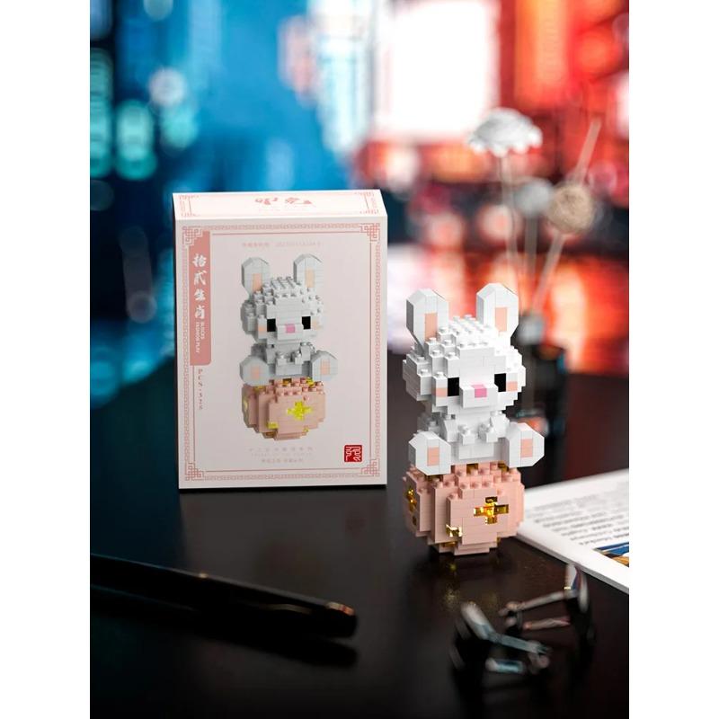 CLC Particle Leisure Splicing Floor Block Toys Двенадцать зодиаков Милые мультяшные животные Серия игрушек для детей Подарки