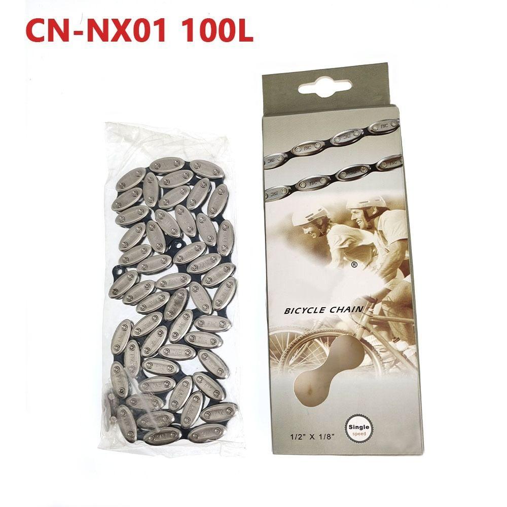 100 Link Bicycle Chain Fixed Gear Single Speed Chain Heavy Duty Bicycle Olive Chain BMX Bike