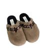 Flats Fur Women Cotton Slppers Designer Buckle Short Plush Mules Shoes 2025 Trend Winter Casual Warm Cozy Snow Botas De Mujer