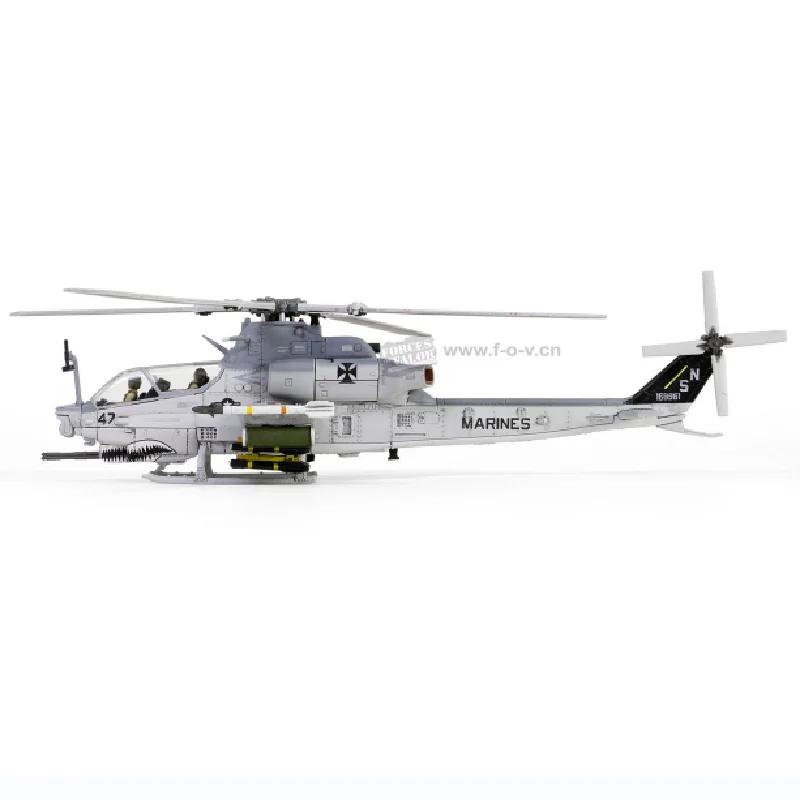 Масштаб 1/72 Американские вертолеты AH-1Z Viper Истребитель Металлические модели Коллекционные модели самолетов Металлические миниатюры Рождественский подарок Игрушки для мальчиков