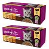 WHISKAS Pure Delight Птичьи Лакомства в желе - влажный корм для кошек - 80x85г (2x(40x85г))
