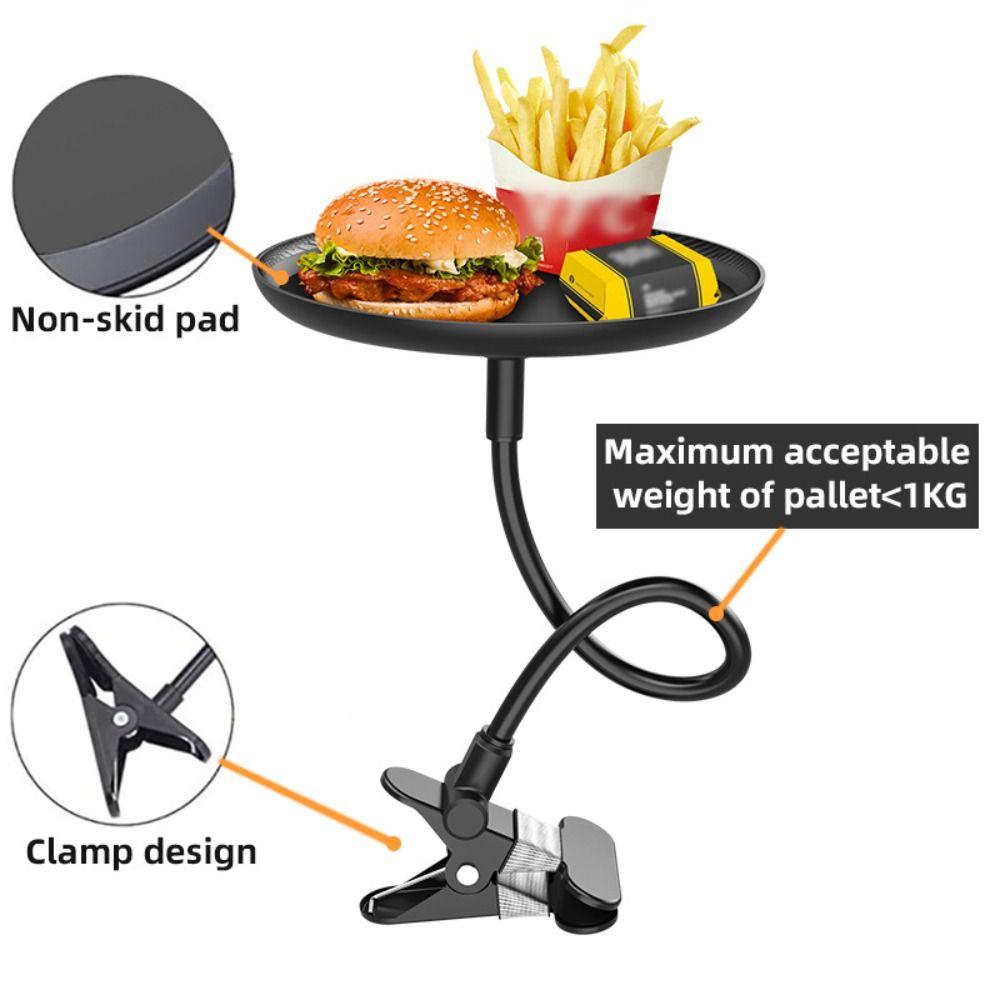 with Clamp Car Cup Holder Tray 360° Swivel Arm Car Tray Table Drink Stand  Mobile Phone Holder