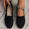 Fashion Flat Heel Casual Shoes Women Spring Summer Autumn Knits Ballet Flats Round Head Trendy Print Shoes Barefoot Loafers Shoes