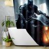 Шторка для душа «Бэтмен на мотоцикле» от Warner Bros, Оригинальное украшение для ванной комнаты для супергероев, Идеально подходит в качестве подарка на День святого Валентина