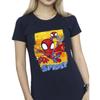 Marvel Womens/Ladies Spidey And His Amazing Friends Flying Cotton T-Shirt