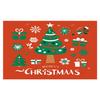 Christmas Style Carpet Soft and Living Room Doormat Santa Claus Dining Room Foyer Room Bedroom Santa Claus Floor Mat Decoration