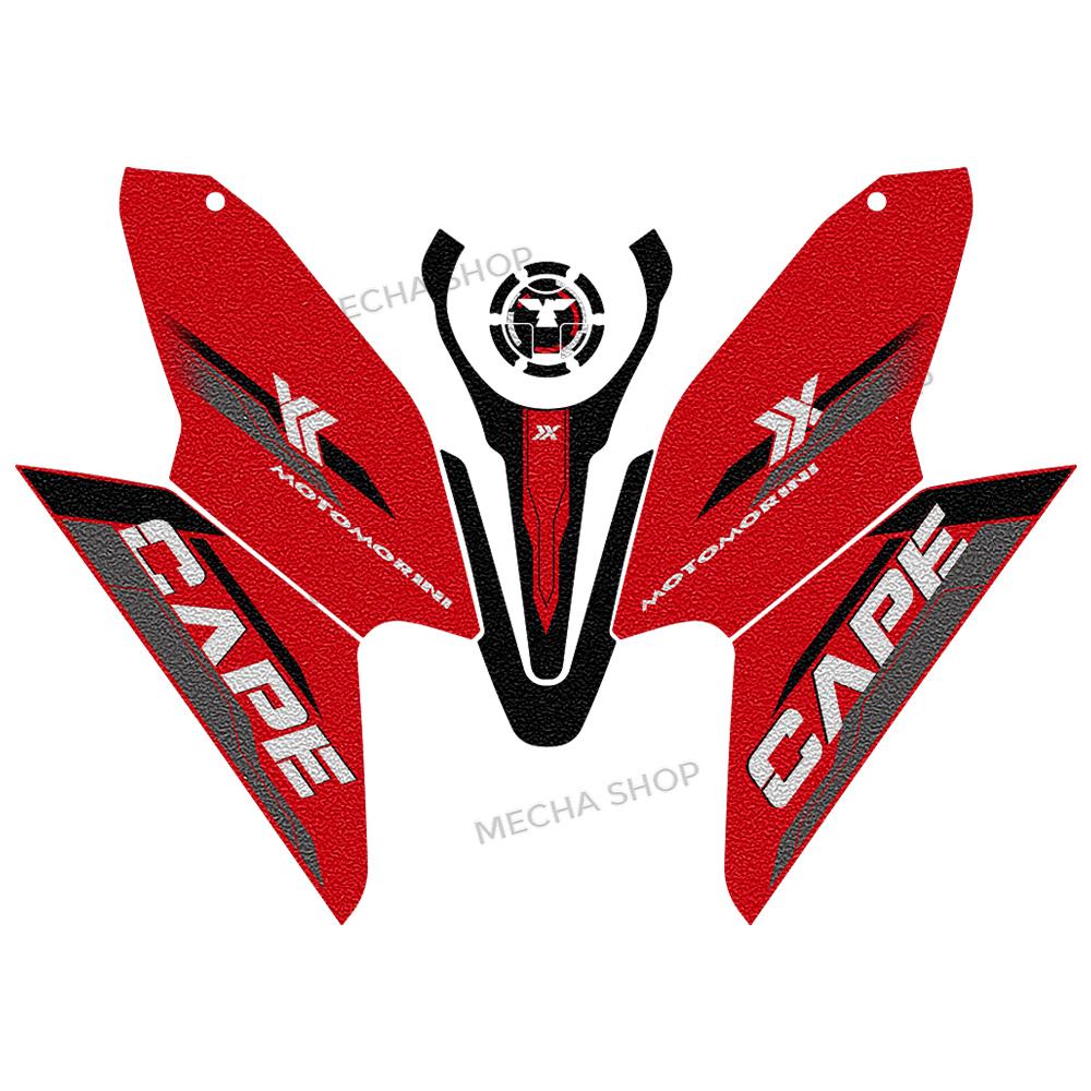 Motorcycle Tank Pad Protector Sticker Decal Gas Knee Tank Traction Pad Side for Moto Morini X-Cape 1200 2026