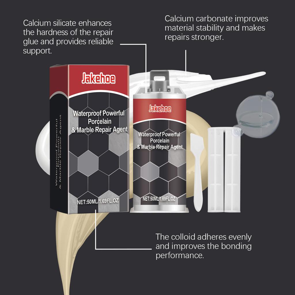 Jakehoe клей для ремонта плитки, бытовая плитка для ванной, ремонт напольной плитки, мраморный AB ремонт, водостойкий клей