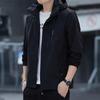 Men's Jacket Spring and Autumn Hooded Casual Handsome Jacket Teen Thin Top Men's Korean Version