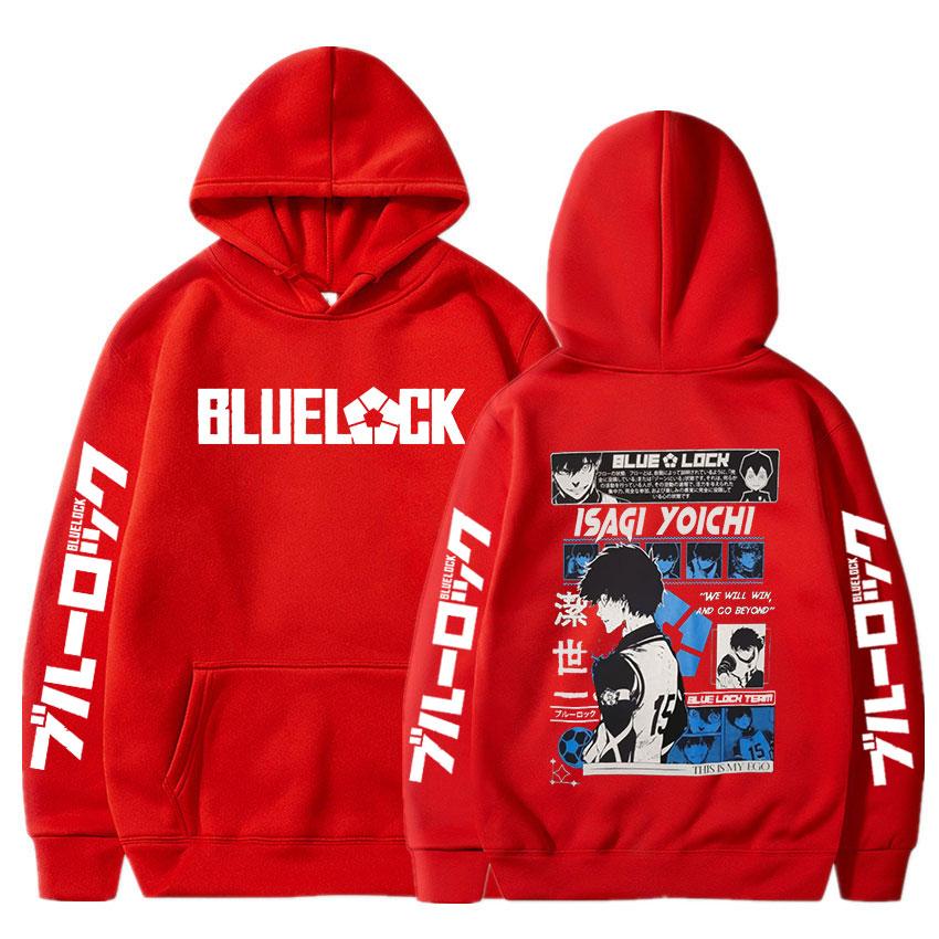 Аниме Blue Lock Isagi Yoichi Printed Hooded Men Women Hot Manga Hoodies Oversize Streetwear Harajuku Unisex Sweatshirt