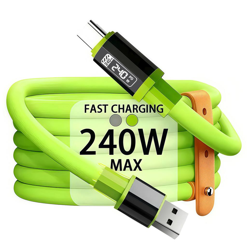 Кабель для быстрой зарядки 240 Вт для iPhone 15 16 17 Android USB Type C Зарядный кабель Множественный USB-зарядный провод Линия USB-Type-c Кабель