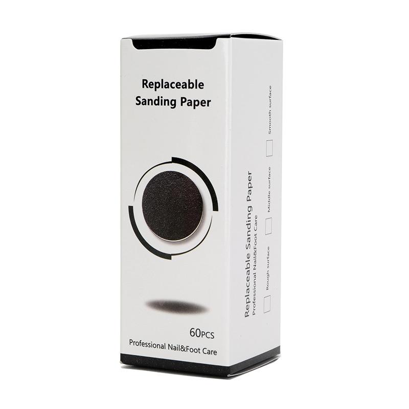 60 шт., сменный диск наждачной бумаги, аксессуары для электрического инструмента для удаления мозолей на ногах, пилка для ног для педикюра