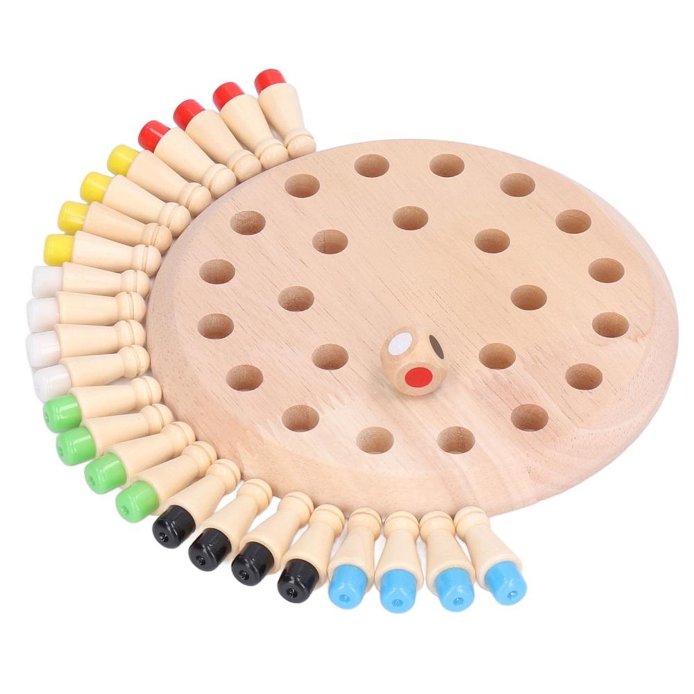 Memory Training Wooden Board Game Educational Blocks Block Board Game  Early Learning