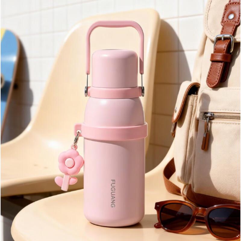 FUGUANG 316L Stainless Steel 1L Triple-Drink Insulated Bottle