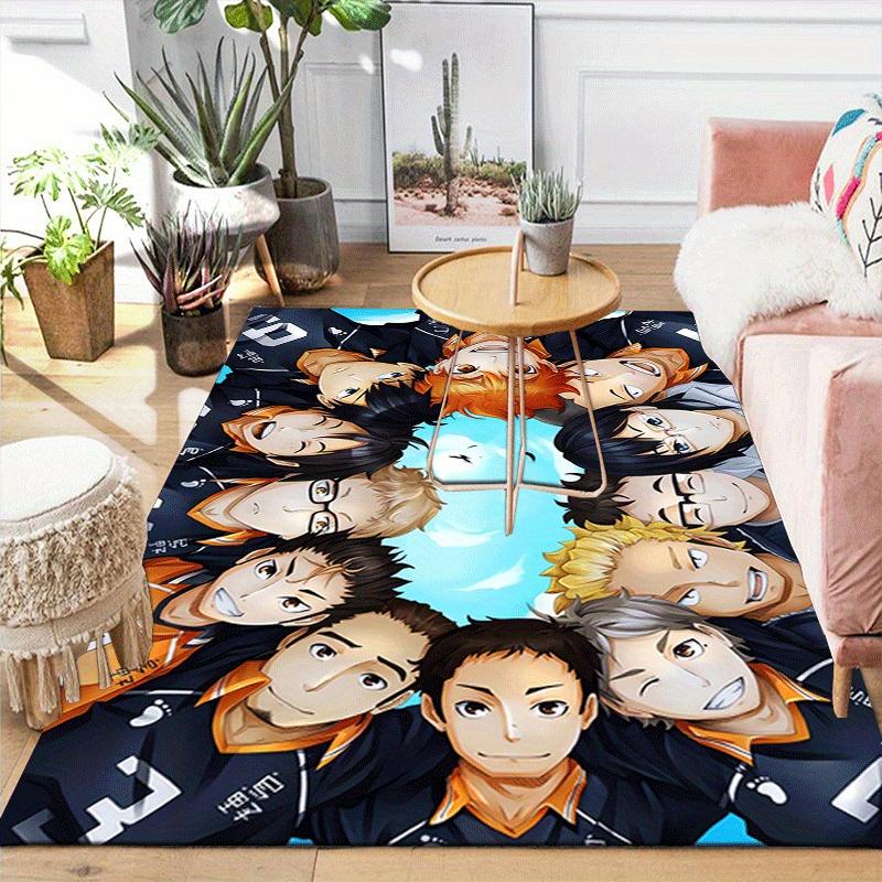 1 шт. Haikyu!! Ковер с рисунком, противоскользящий, не линяющий, устойчивый к пятнам
