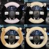 Универсальный чехол на руль автомобиля Маленький медвежонок Стайлинг Декор Эластичные чехлы на руль для мужчин женщин Зимний плюшевый теплый I6Z1