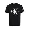Calvin Klein Футболка унисекс свободного кроя с круглым вырезом и короткими рукавами с принтом в виде букв, черная 35H6422401(TEAM702-A11)