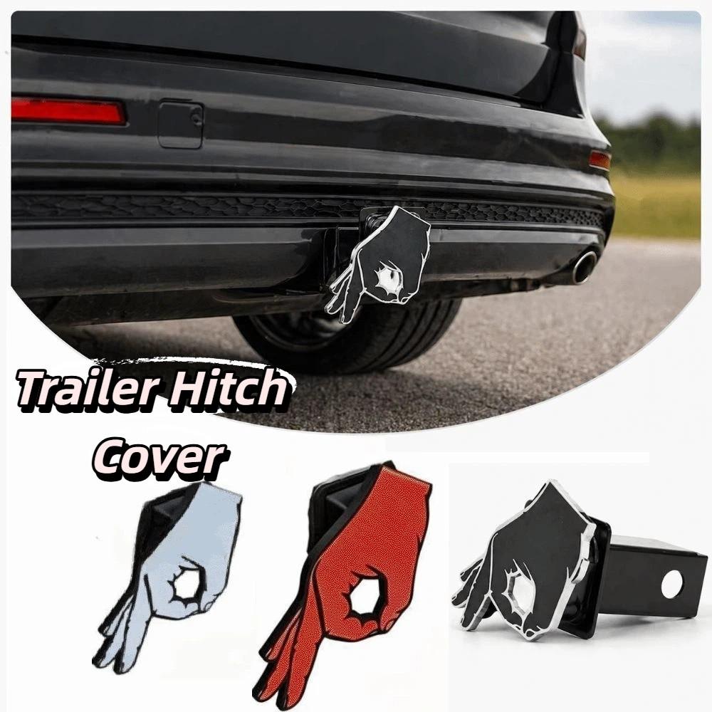 Circle Hand Pattern Trailer Receiver Cover Lightweight Material SUV Rear Cover Outdoor Adventures