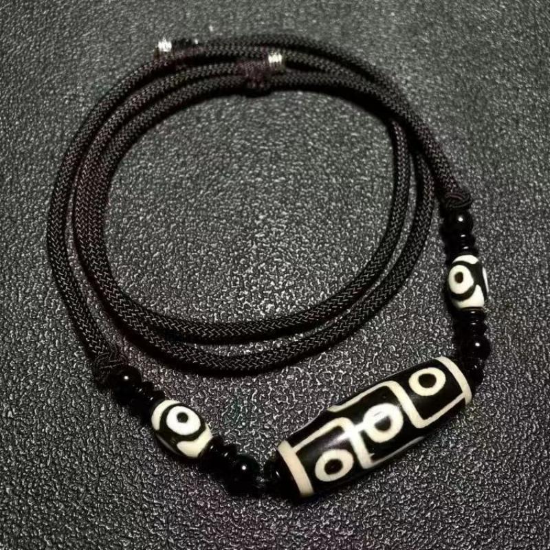 Тибетские бусины Дзи с девятью глазами, винтажный универсальный тибетский кулон с бусинами Будды