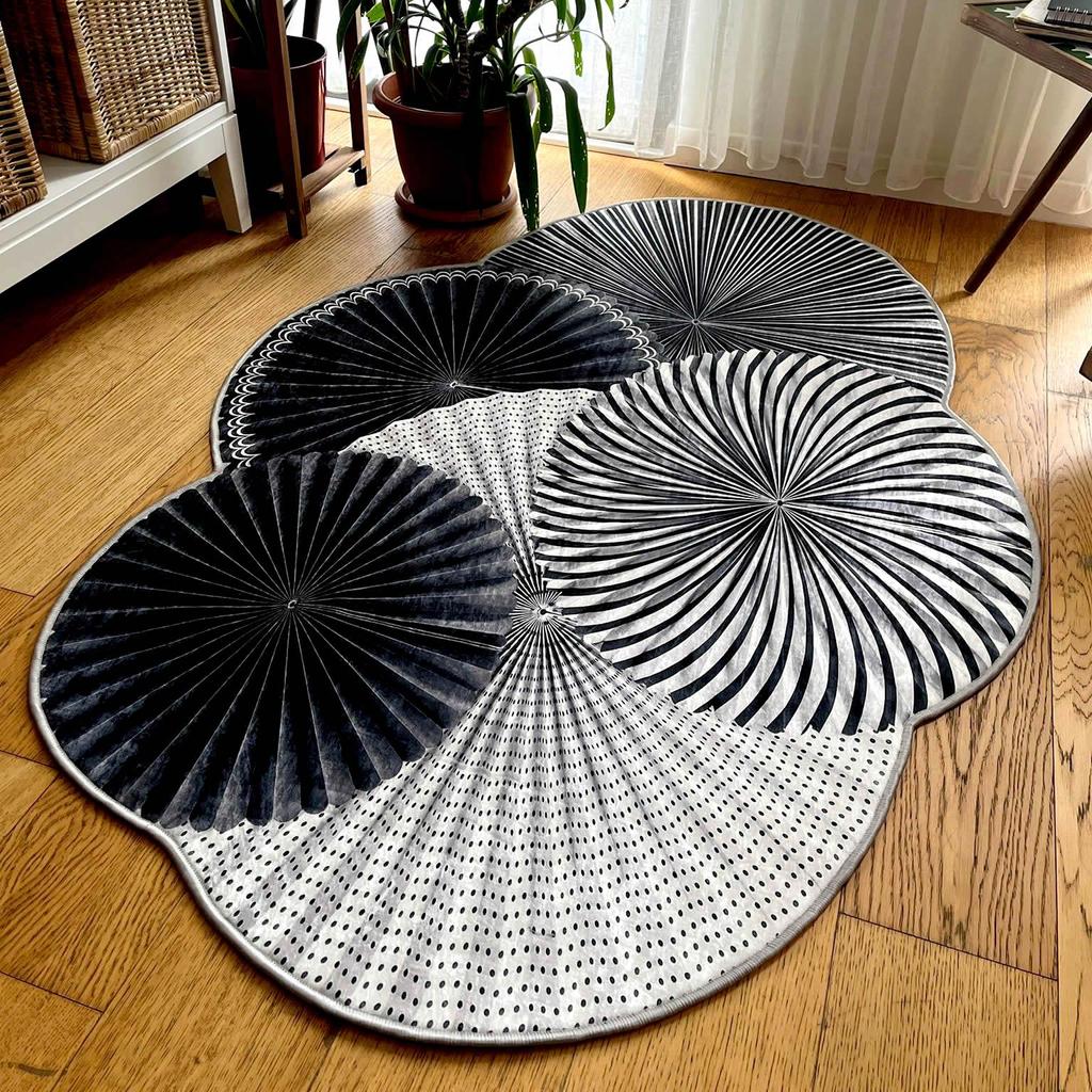 ePeddler Домашняя декоративная моющаяся нескользящая кожаная основа с цифровой печатью Современная гостиная, кухня, прихожая и напольный коврик нового поколения