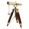 Brass Telescope with Wooden Tripod