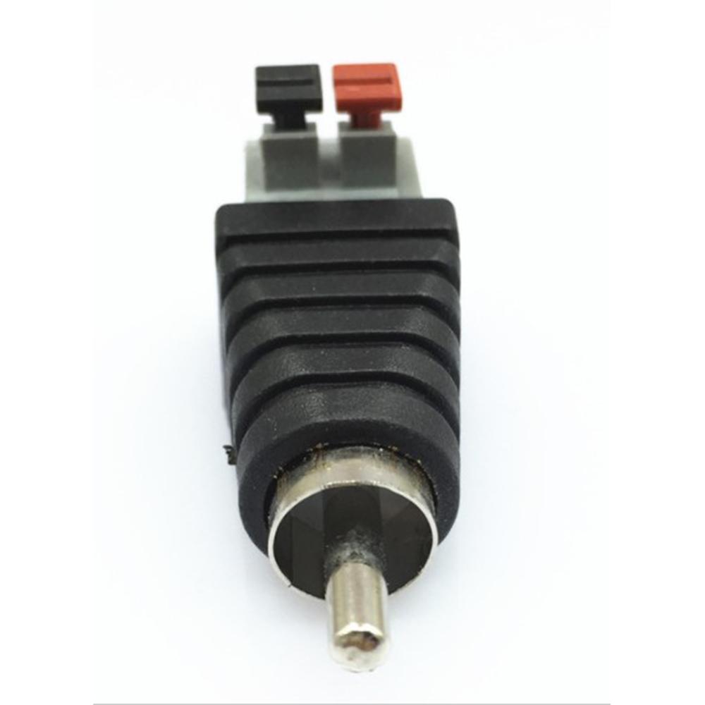 Connector Adapters Replacement 1 Pair Plastic+Metal Coaxial Signal Cable