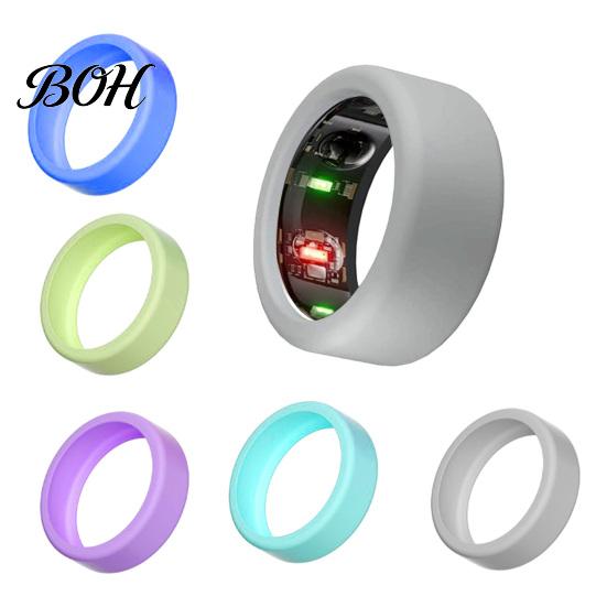 Comfortable Smart Ring Protector Silicone Case for Oura 5, Protector, Soft Anti-Scratch Cover Cover, Protective Shield, Sleeve Sizes 6-13