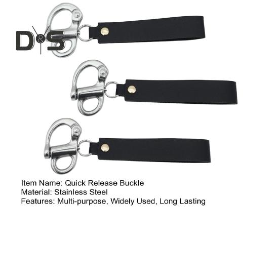 1/2/3 шт. Быстросъемная скоба с кожаной ручкой, грузоподъемность 1000 кг, широко используемая фиксированная защелкивающаяся скоба для пожарных