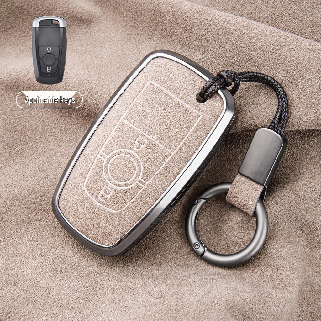 Premium Sheepskin Key Cover for Ford Explorer ST, Edge L, Mondeo EVOS