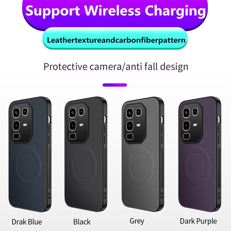 For Infinix Note 50 Pro Luxury Matte Phone Case For Infinix Note 50 Pro For Magsafe Magnetic Wireless Charging Shockproof Cover