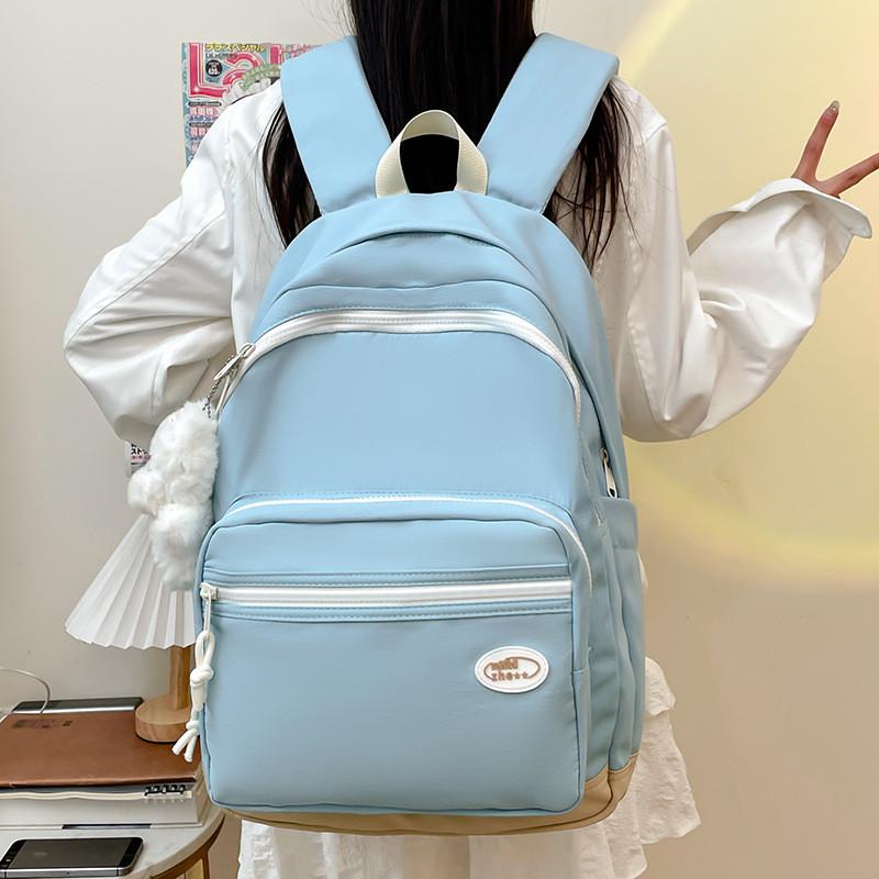 Girls Backpack For School With Slim Nylon Construction And Student Comfort Features
