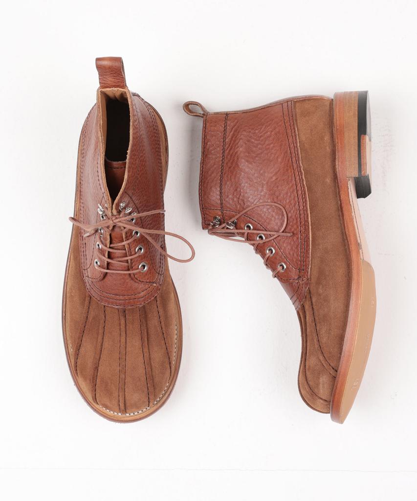 Brenowelt 705 Shrunken Brown Duck Boots Goodyear Welt [Suede Combi]