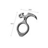 Titanium Alloy Multi-Function EDC Keychain Tool: Pry Bar & Portable Nail Puller