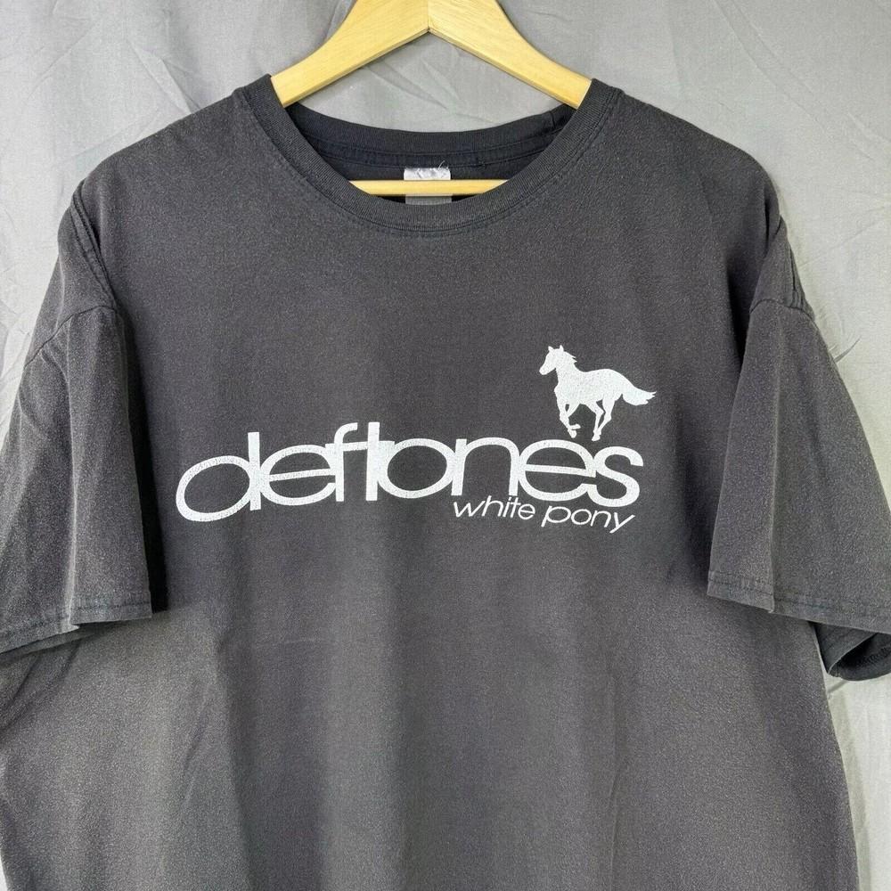 Vintage 90#039s Deftones Band White Pony Album Black Short Sleeve Unisex Reprint