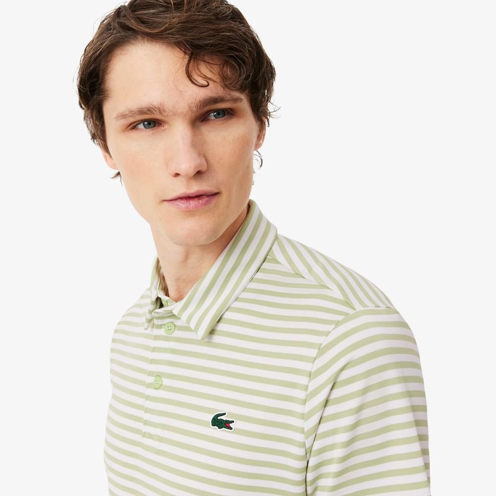 [lacoste] Men's Golf Stripe Short-Sleeve Polo Shirt DH3187-56G3IG