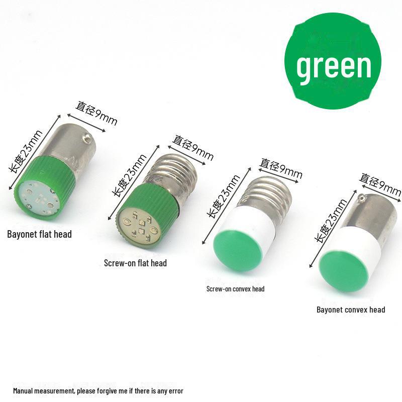 9 мм B9 Байонетный цоколь E10 для светодиодной лампы с кнопочным выключателем, фитиль ZB2XB2LAY37 12 В